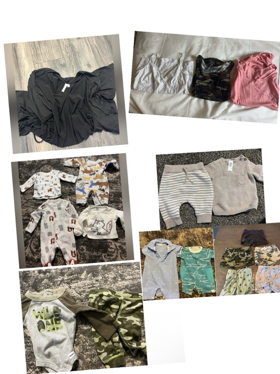 Tops - Bundle of maternity and baby clothes